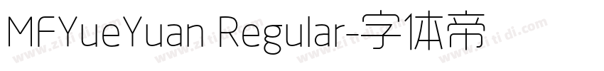 MFYueYuan Regular字体转换